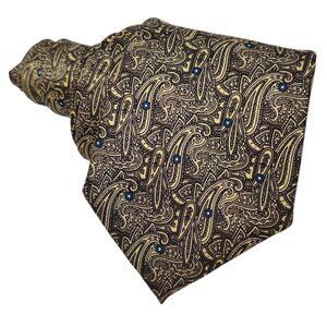 Charing Cross Brown Paisley Silk Tie